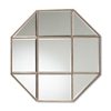 Baxton Studio Enora Modern and Contemporary Antique Bronze Finished Metal Geometric Accent Wall Mirror